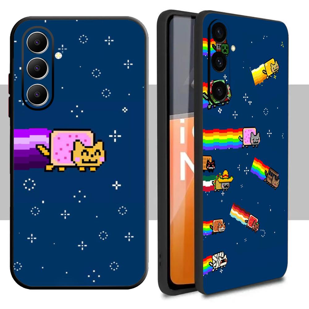 Samsung Galaxy A55 - Sıcak moda Nyan Kedi Telefon Kılıfı