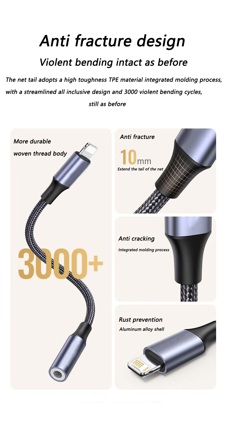 3.5mm Jack AUX Kablosu 8-Pin A - Wired Earphone Lightning incelemesi ve fiyatı