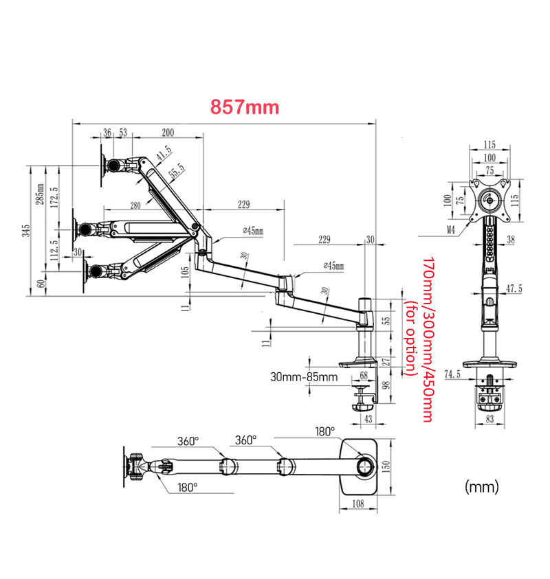 450 mm DL-8013LP Tam Hareketli - Tablet Lap Desk incelemesi ve fiyatı