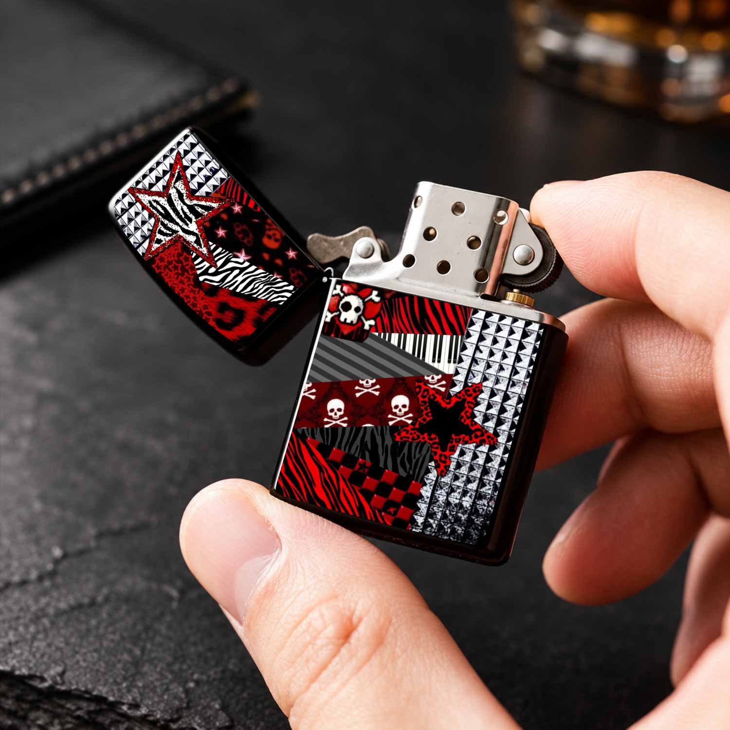 Moda olan Kırmızı-Siyah Yama İ - Zebra Tablet Accessories incelemesi ve fiyatı